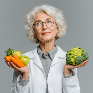 Активні літні люди з здоровим харчуванням